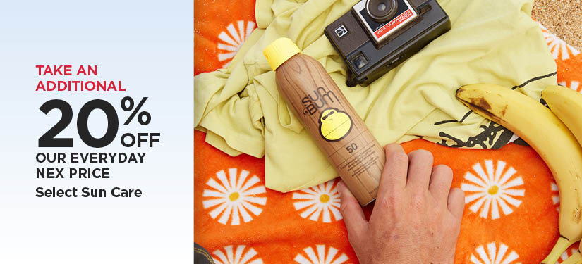 Take An Additional 20% Off Our Everyday NEX Price Select Sun Care