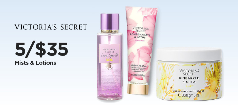 Final Days! Victoria's Secret Beauty 5/$35 Mists & Lotions