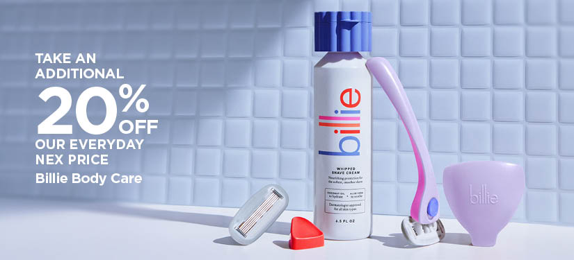 Take An Additional 20% Off Our Everyday NEX Price Billie Body Care