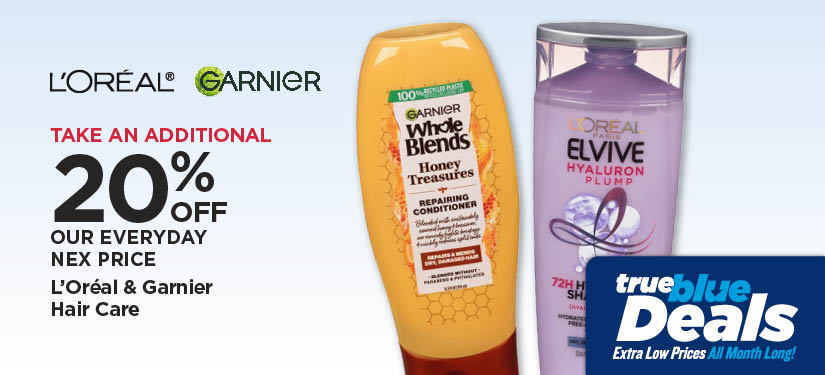 Take An Additional 20% Off Our Everyday NEX Price L'Oréal & Garnier Hair Care