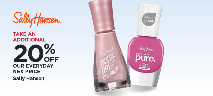 Take An Additional 20% Off Our Everyday NEX Price Sally Hansen