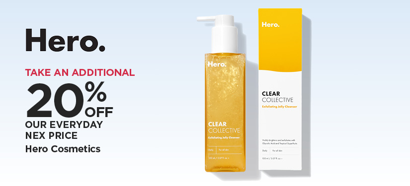 Take An Additional 20% Off Our Everyday NEX Price Hero Cosmetics