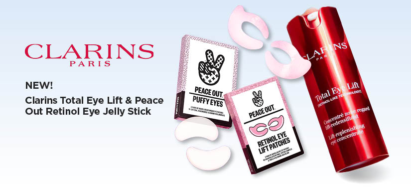 New! Clarins Total Eye Lift & Peace Out Retinol Eye Jelly Stick