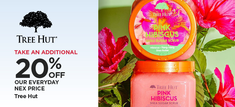 Take An Additional 20% Off Our Everyday NEX Price Tree Hut