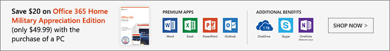 Microsoft Office 365 Military Appreciation Edition