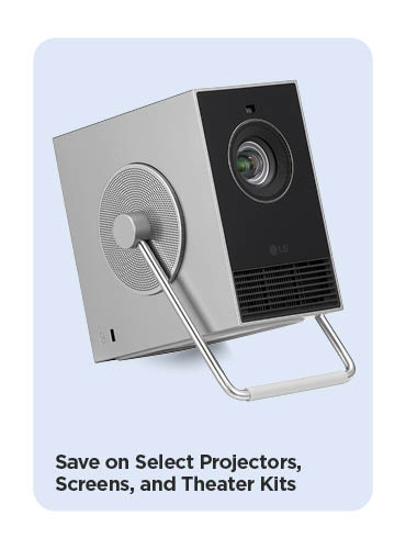 Save on Select Projectors, Screens, and Theater Kits