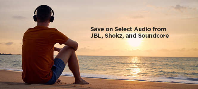 Save on Select Audio from JBL, Shokz, and Soundcore