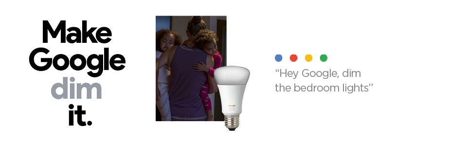 Hey Google, dim the lights
