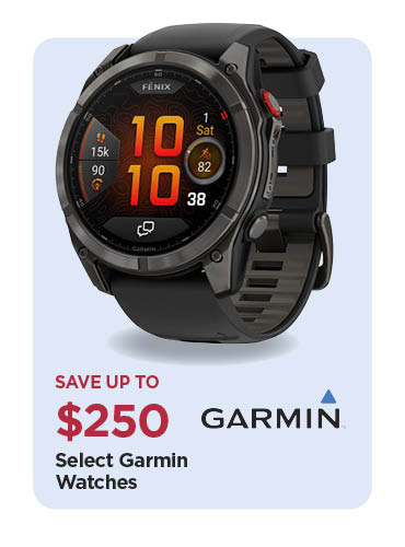 Save Up To $250 Select Garmin Watches