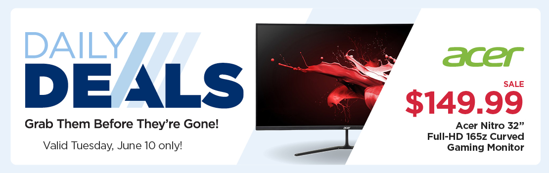 Daily Deals - Acer 32in Nitro Curved Gaming Monitor