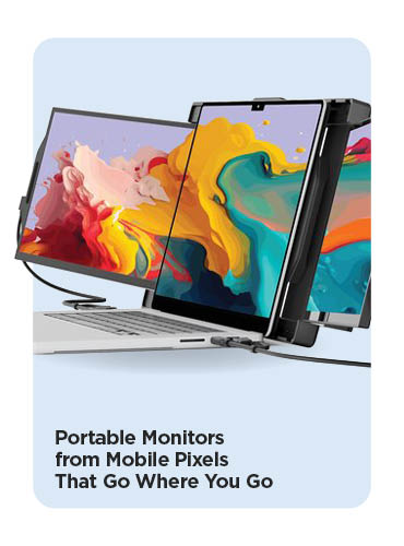 Portable Monitors from Mobile Pixels That Go Where You Go