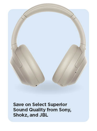 Save on Superior Sound Quality from Sony, Shokz, and JBL