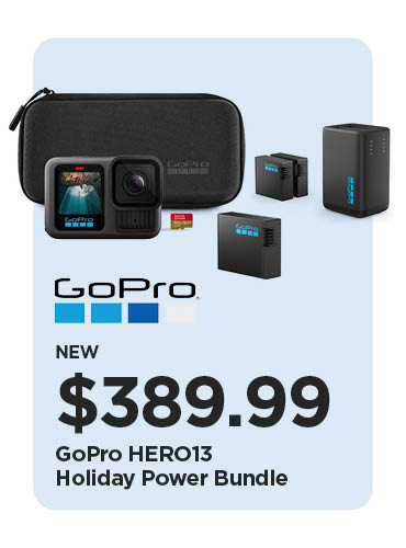 New! $389.99 GoPro HERO13 Holiday Power Bundle