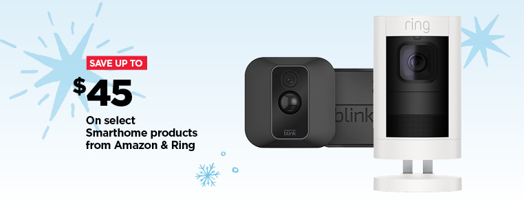Save up to $45 on select Smarthome products from Amazon & ring