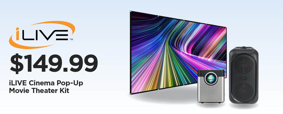 $149.99 iLIVE Cinema Pop-Up Movie Theater Kit