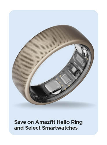 Save on Amazfit Helio Ring and Select Smartwatches