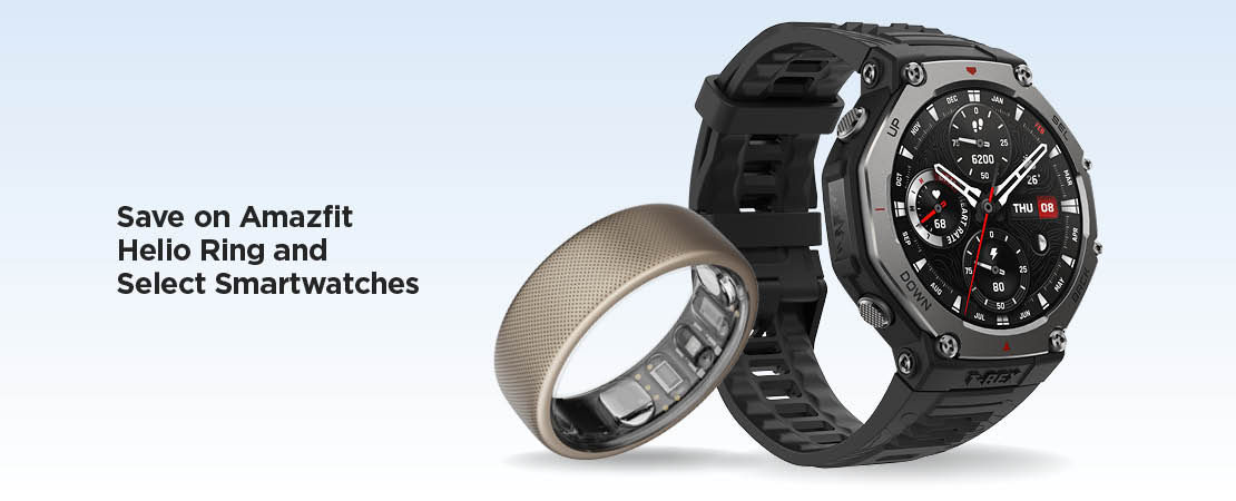 Save on Amazfit Helio Ring and Select Smartwatches