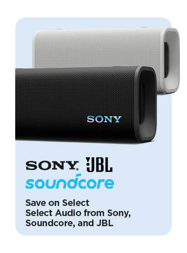 Select Audio from Sony, Soundcore, and JBL