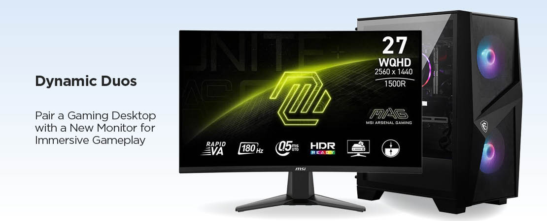 Pair a Gaming Desktop with a New Monitor for Immersive Gameplay