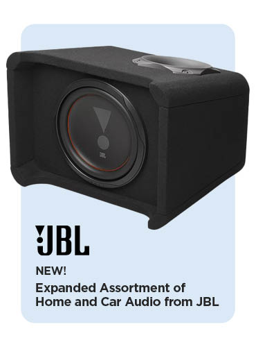 New! Expanded Assortment of Home and Car Audio from JBL