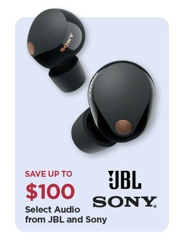 Save Up To $100 Off Our Everyday NEX Price Select Audio from JBL and Sony 