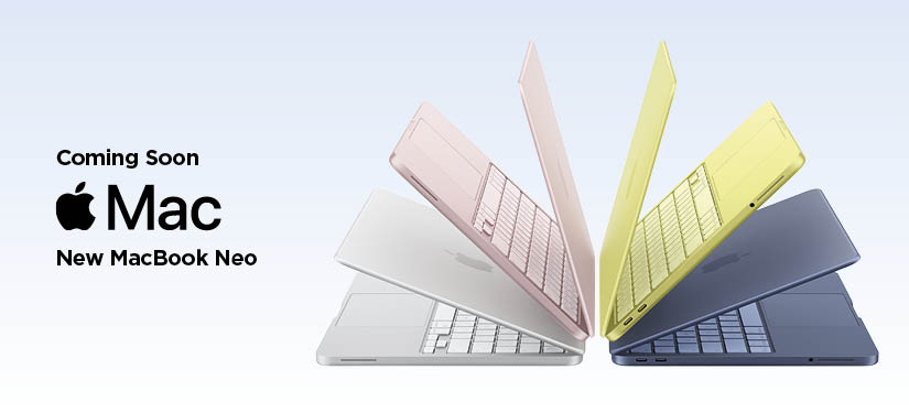Coming Soon MacBook Neo. Love at first Mac.