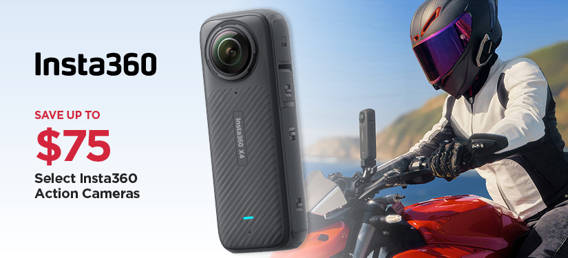 Save up to $75 on Select Insta360 Action Cameras