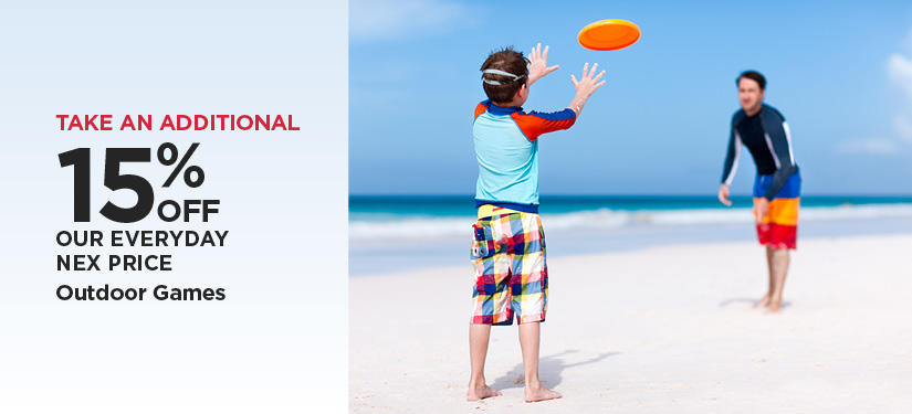 15% Off Our Everyday NEX Price Outdoor Games