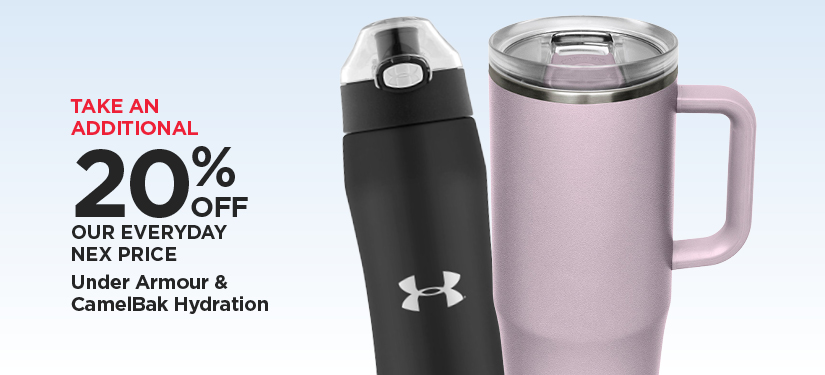 Take An Additional 20% Off Our Everyday NEX Price Under Armour & CamelBak Hydration