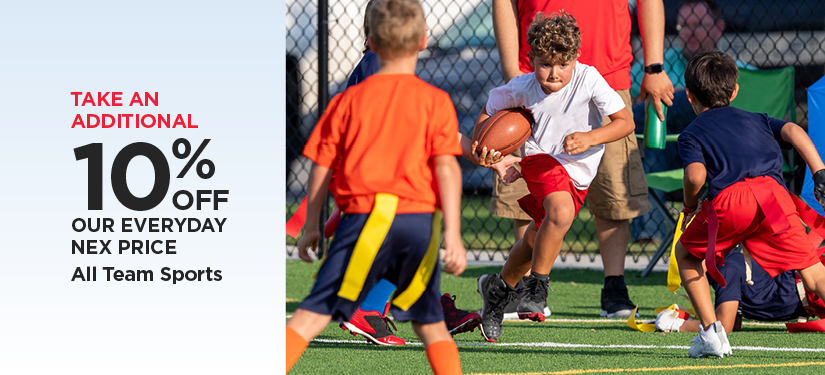 10% Off Our Everyday NEX Price All Team Sports