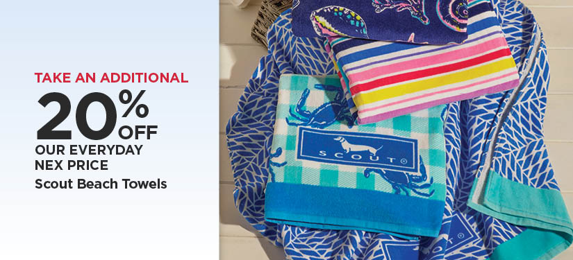Take An Additional 20% Off Our Everyday NEX Price Scout Beach Towels