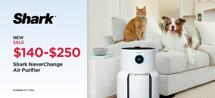 New! Sale $139.99-$249.99 Shark NeverChange Air Purifier (Available in 2 Sizes)