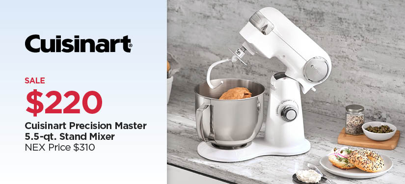 $219.99 Cuisinart Precision Master 5.5-qt. Stand Mixer, Reg $310
