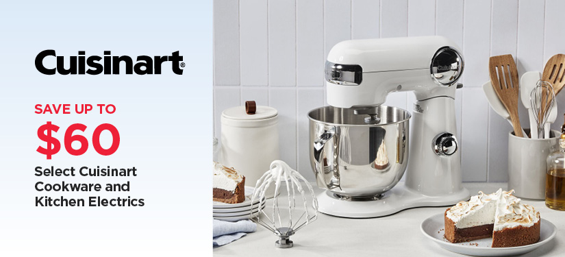 Select Cuisinart Cookware and Kitchen Electrics