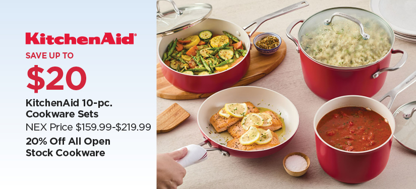 KitchenAid 10-pc Cookware Sets, Reg $159.99-$219.99