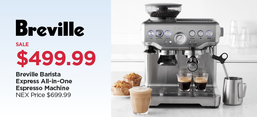 Breville Barista Express All in One Espresso Machine, Reg $699.99