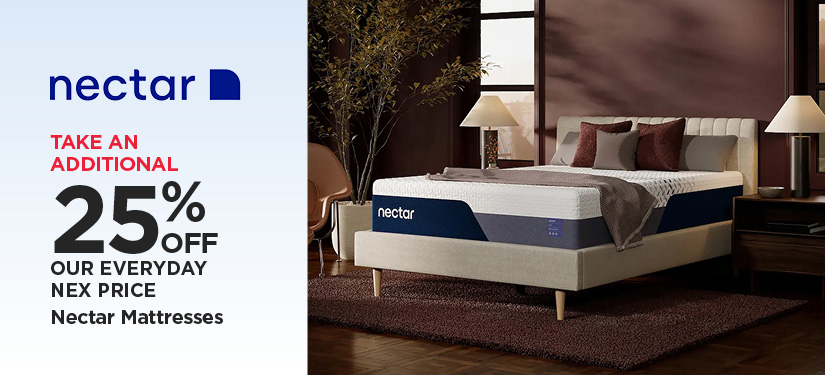 Take An Additional 25% Off Our Everyday NEX Price Nectar Mattresses