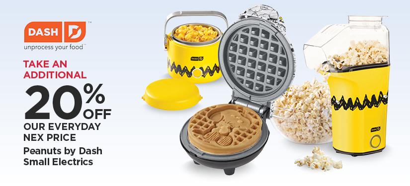 Take An Additional 20% Off Our Everyday NEX Price Peanuts by Dash Small Electrics