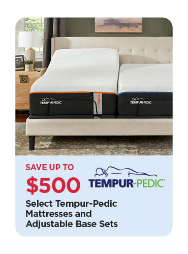 Save Up To $500 Select Tempur-Pedic Mattresses and Adjustable Base Set