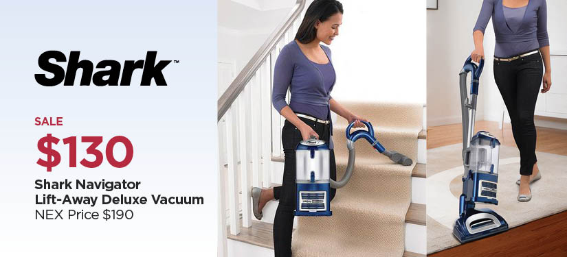 $130 Shark Navigator Lift-Away Deluxe Vacuum, Reg $190