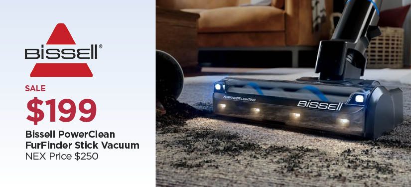 $199 Bissell PowerClean FurFinder Stick Vacuum, Reg $250