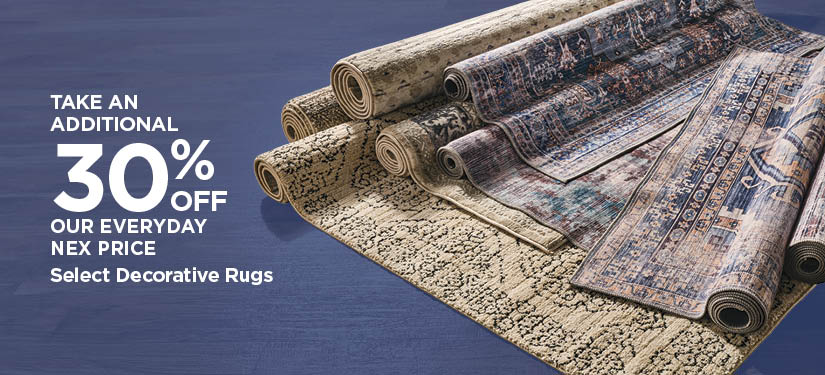 Take An Additional 20% Off Our Everyday NEX Price Select Decorative Rugs