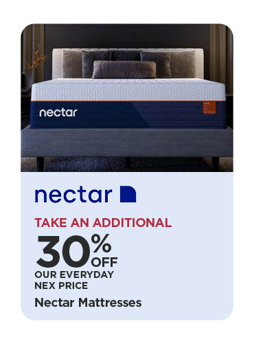 Take An Additional 30% Off Our Everyday NEX Price Nectar Mattresses