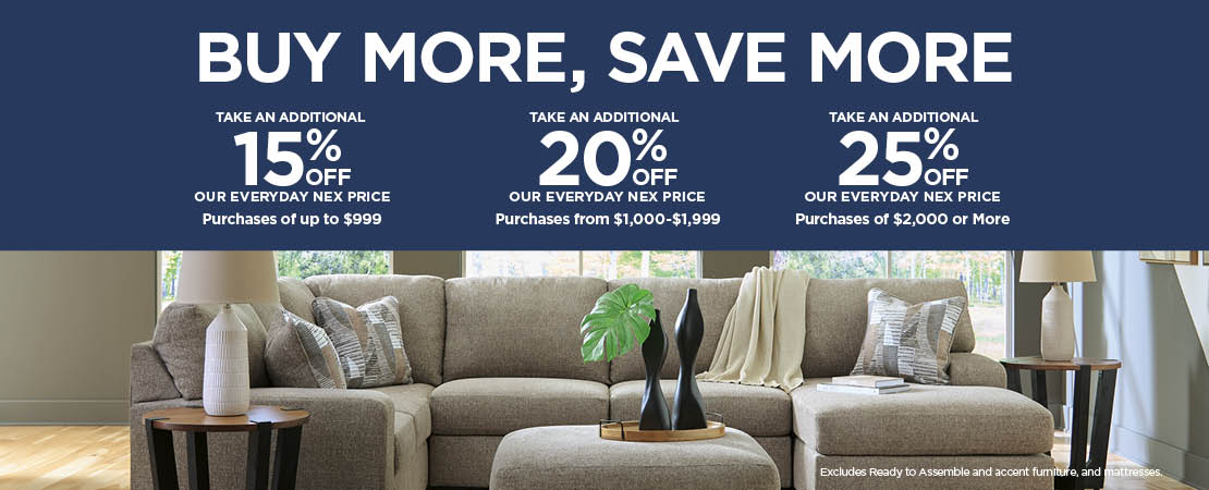 Buy More, Save More on Furniture!