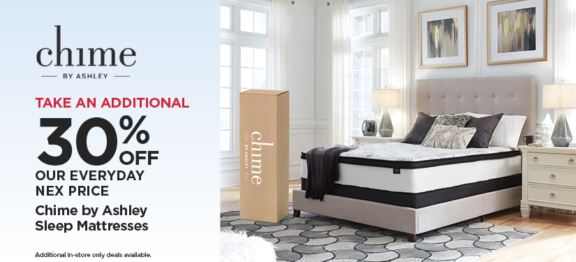 Take An Additional 30% Off Our Everyday NEX Price Chime by Ashley Sleep Mattresses