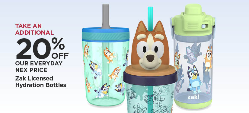 Take An Additional 20% Off Our Everyday NEX Price Zak Licensed Hydration Bottles