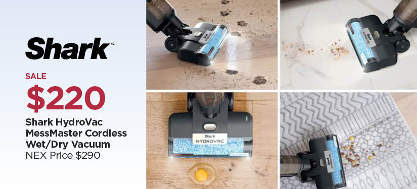 $220 Shark HydroVac MessMaster Cordless Wet/Dry Vacuum, Reg $290
