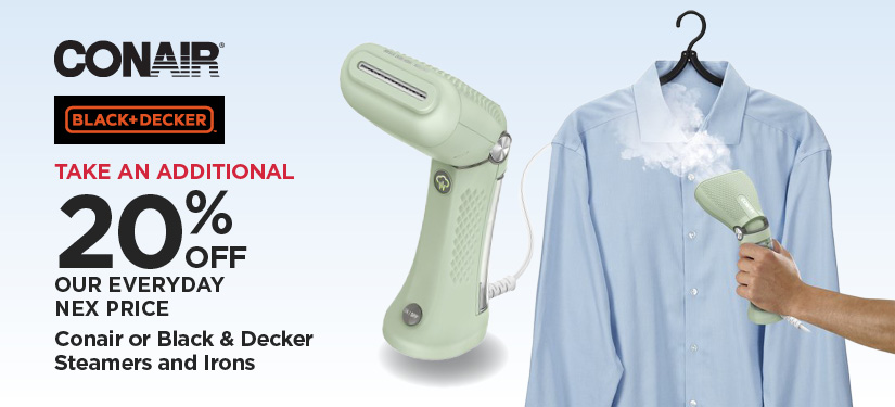 Conair or Black & Decker Steamers and Irons