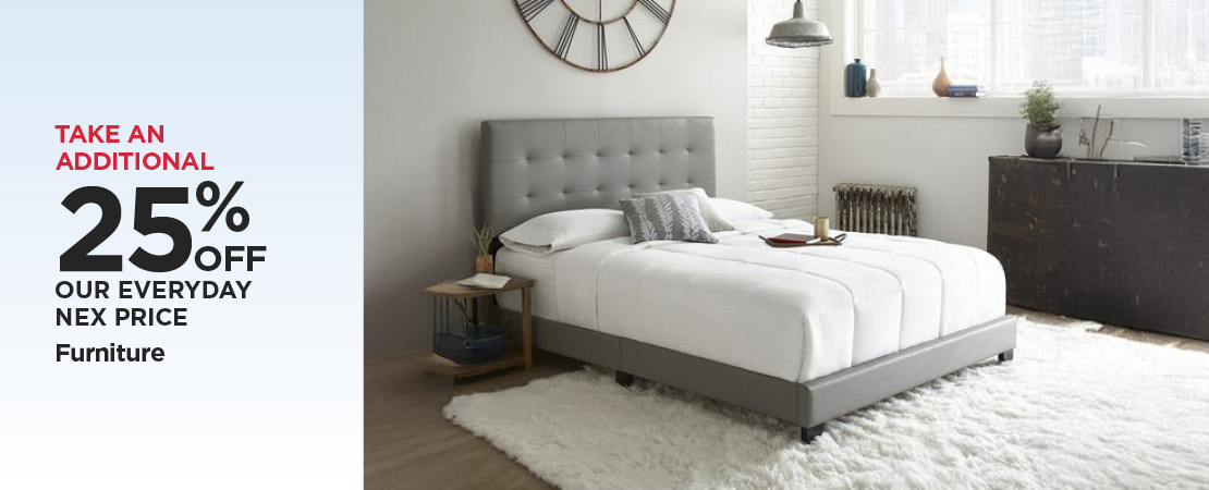 Take An Additional 25% Off Our Everyday NEX Price Furniture