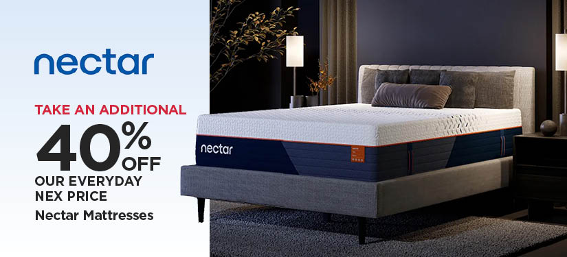 Take An Additional 40% Off Our Everyday NEX Price Nectar Mattresses